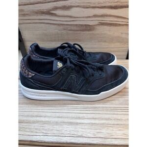 New Balance 300 Court Womens 8.5 Black Suede Leopard Print Sneakers WRT300FR